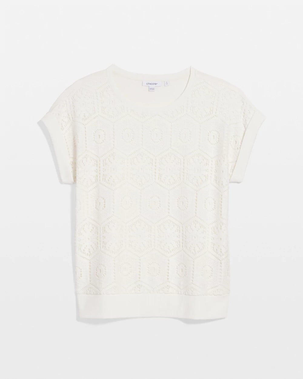Chico's Trending | Crocheted Cotton-Blend Shirt