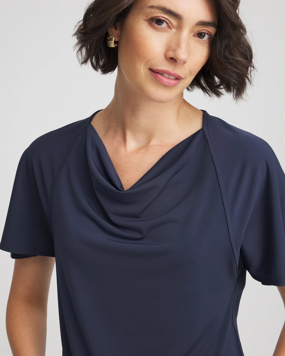 Chico's Premium | Jersey Knit Cowlneck Tee
