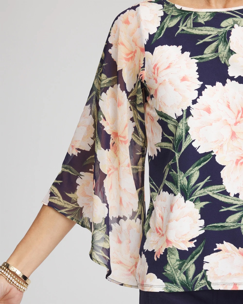 Chico's Sale | Georgette Angel-Sleeved Top
