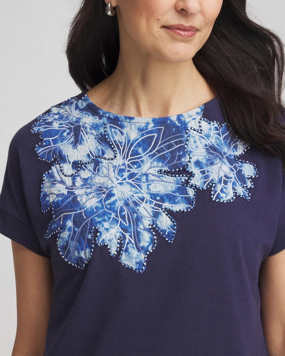 Chico's Quality | Zenergy® UPF Knit Applique Dolman Top