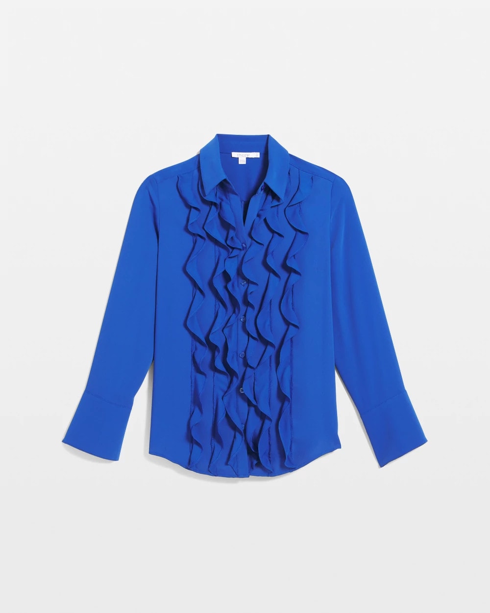 Chico's Hot Sale | Ruffle-Trim Chiffon Blouse