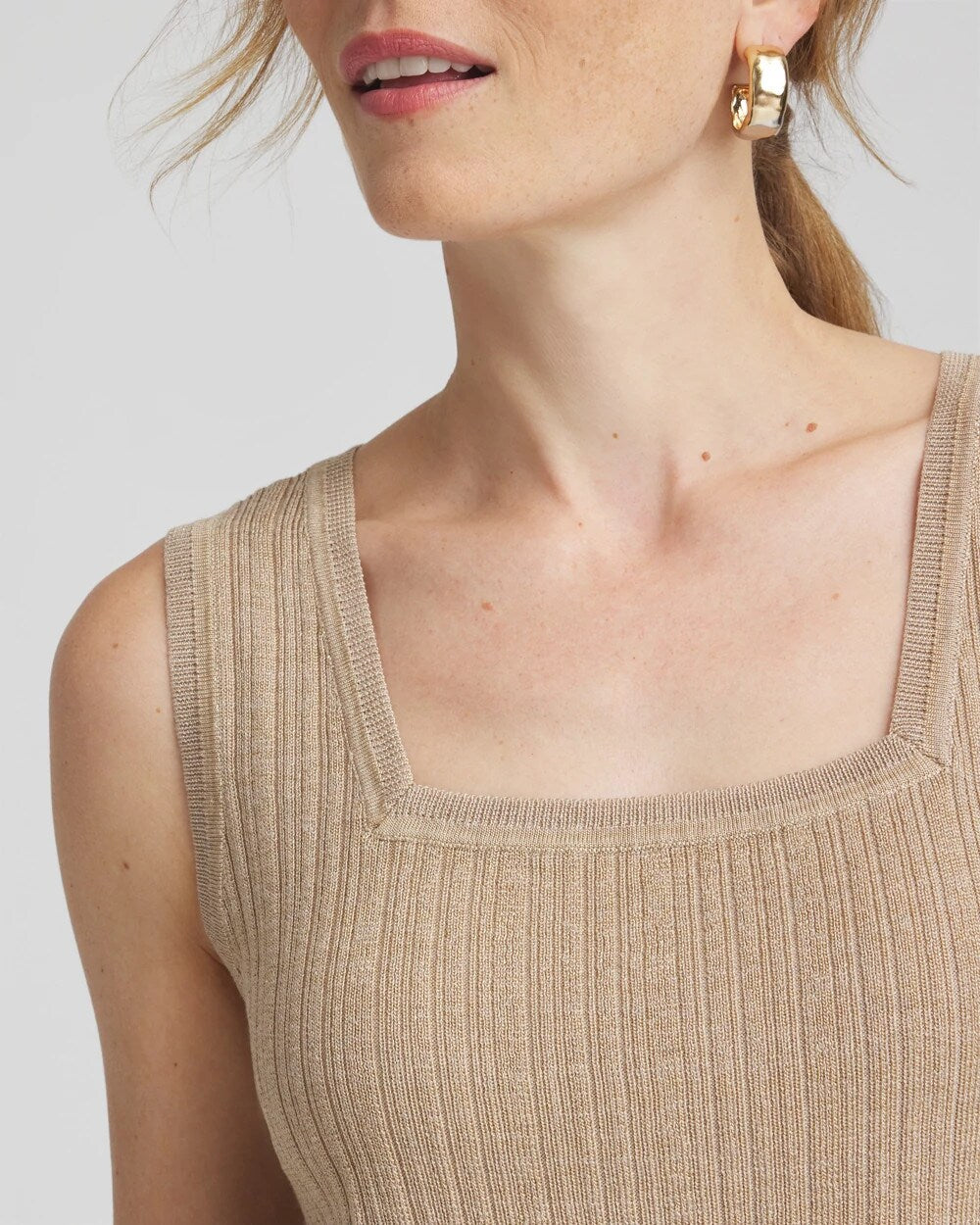 Chico's Best Price | Rib Stitch Pullover Tank