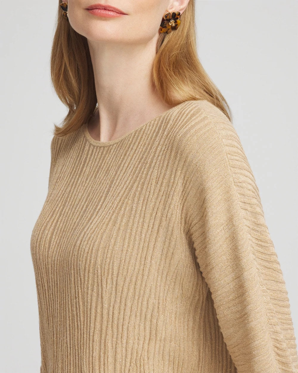 Chico's Best Seller | Textured Zebra Print Dolman Sleeve Sweater