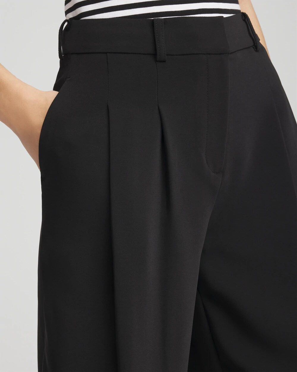 Chico's Customer Favorite | Crepe Pleated Relaxed Pants