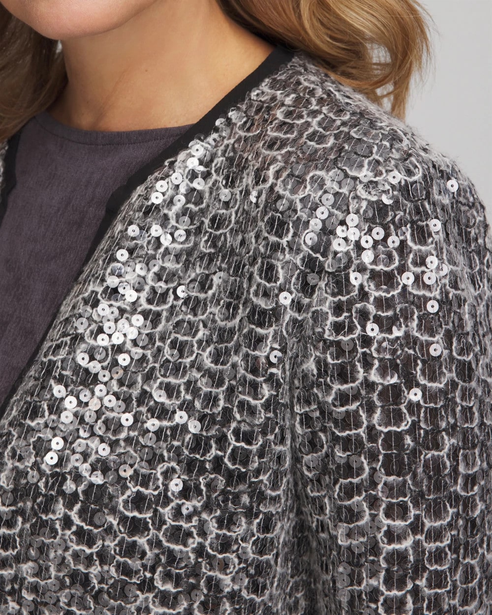 Chico's Sale | Travelers™ Collection Refined Sequins Netted Jacket