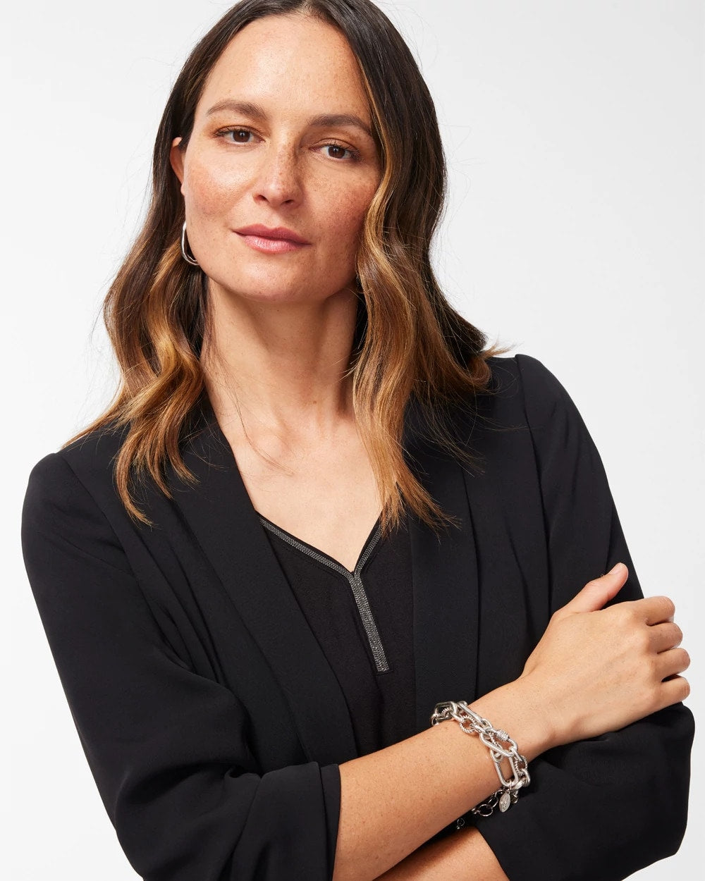 Chico's Sale | Ruched Sleeve Blazer