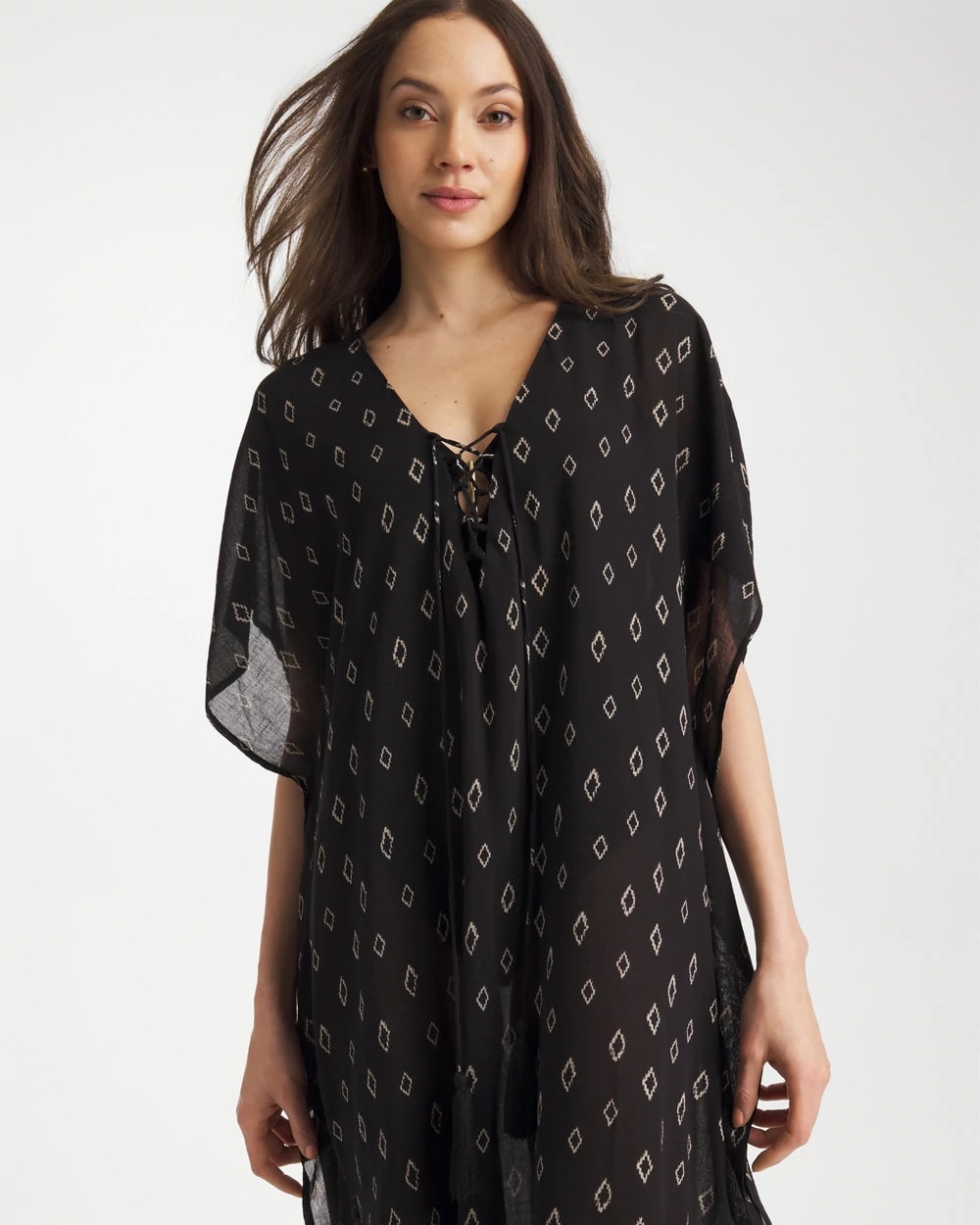Chico's Deals | Printed Kaftan Swim Cover-Up