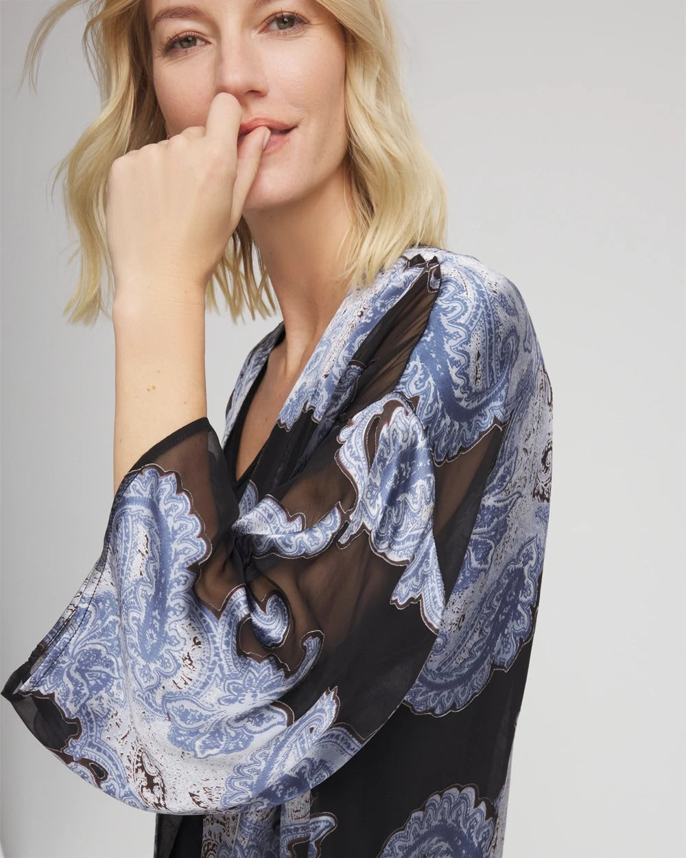 Chico's Featured | Travelers™ Collection Paisley Burnout Jacket