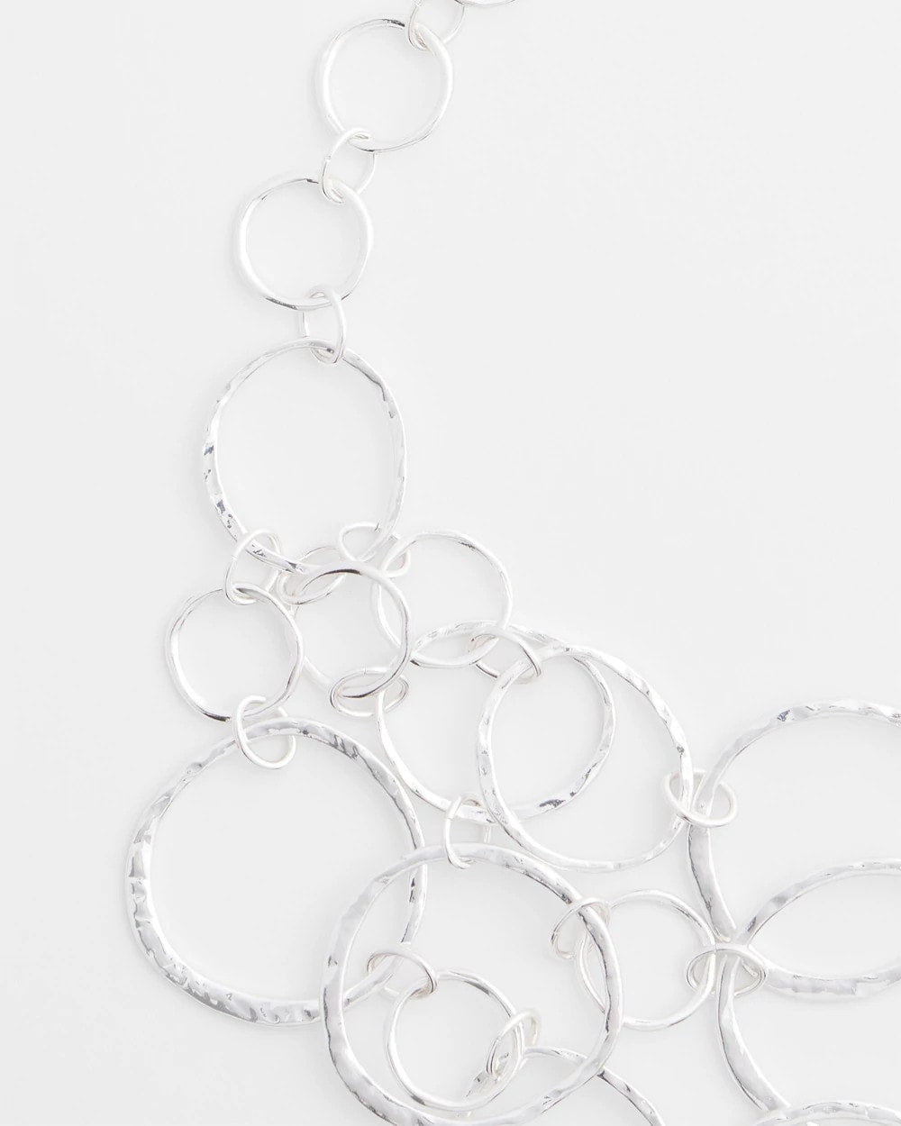 Chico's Customer Favorite | Short Silvertone Multi-Strand Link Necklace