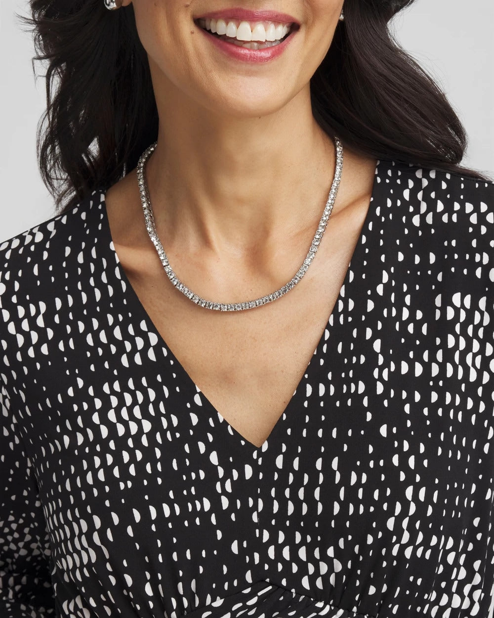 Chico's Best Price | Silver Tennis Necklace
