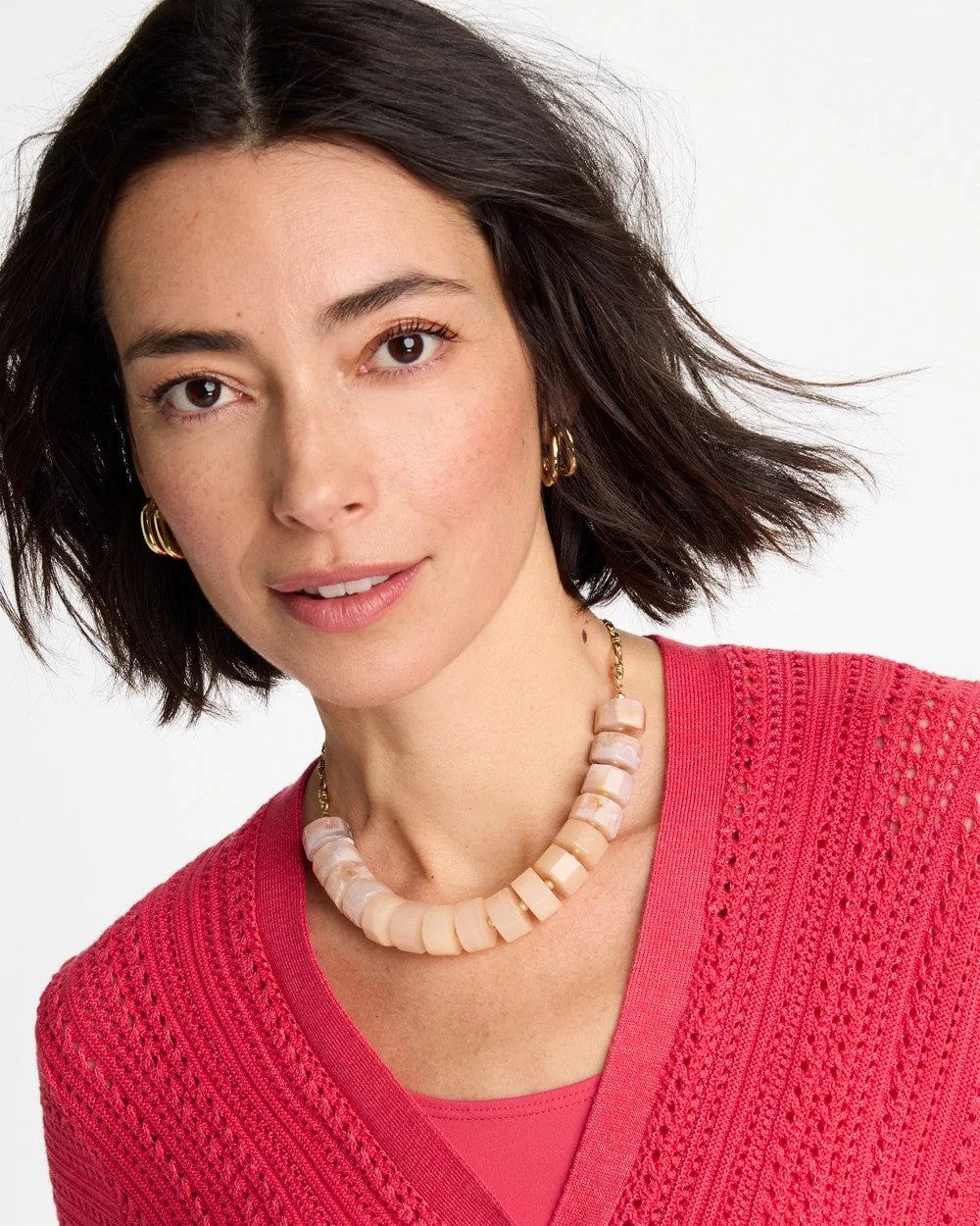 Chico's Value | Chico's Originals Neutral Stone Bib Necklace