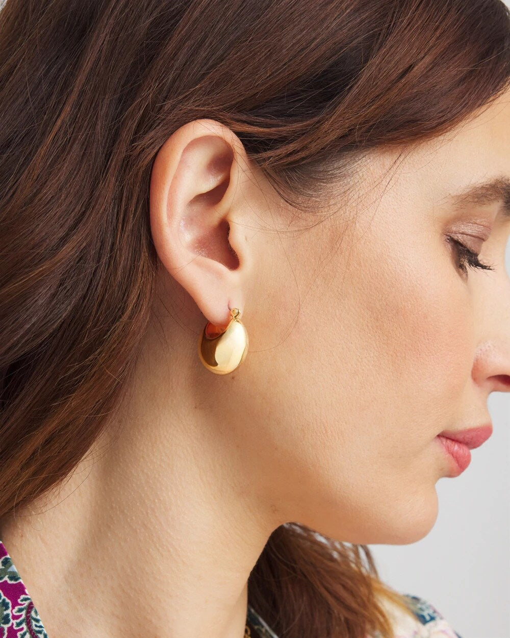Chico's Best Price | No Droop® Gold-Tone Huggie Hoop Earrings