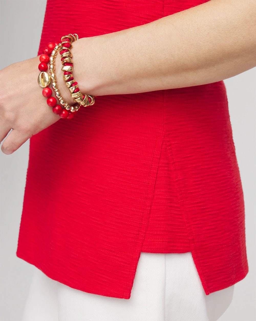 Chico's Recommended | Textured Sleeveless V-Neck Tunic
