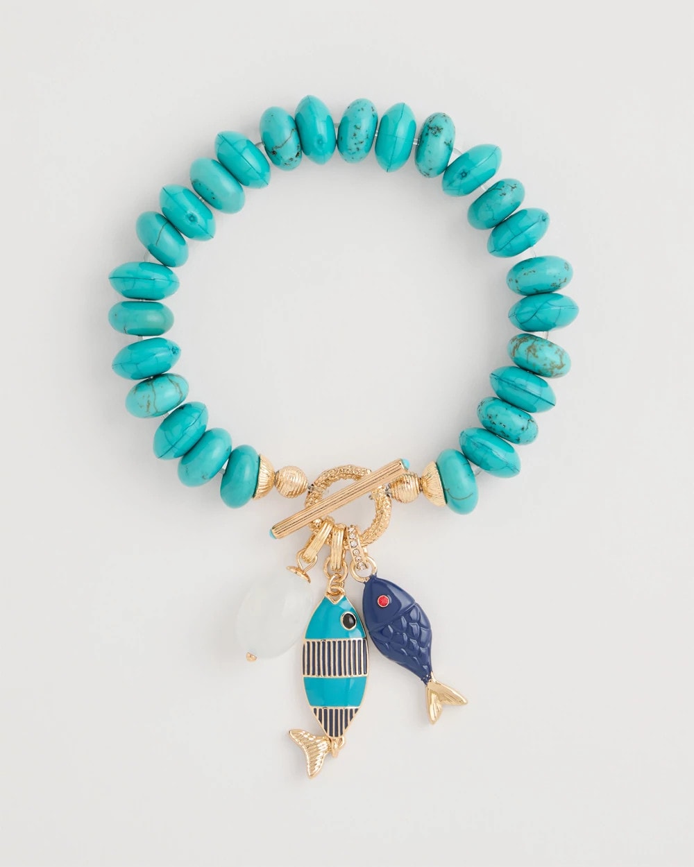 Chico's Top Pick | Turquoise Stone Toggle Charm Bracelet