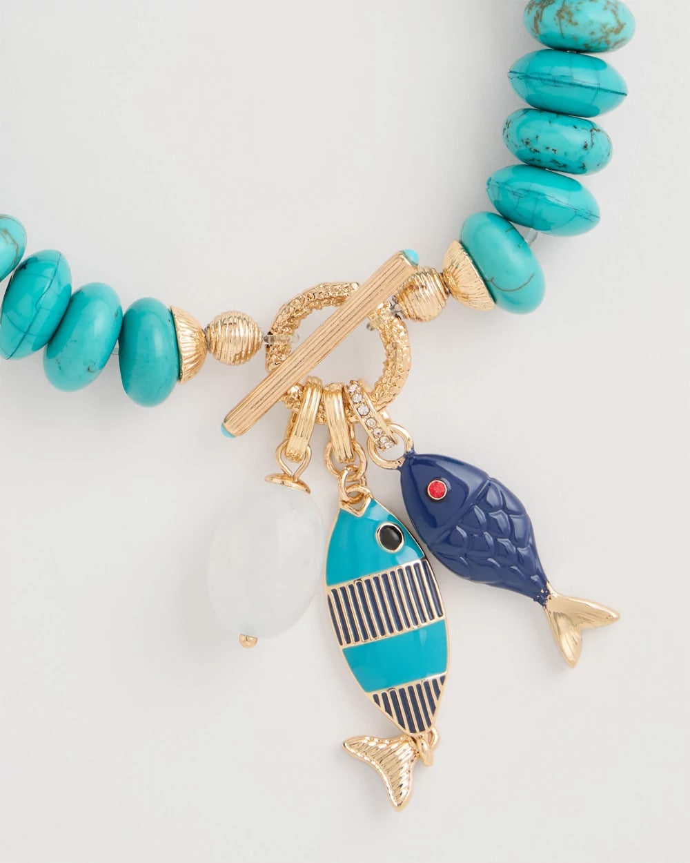 Chico's Top Pick | Turquoise Stone Toggle Charm Bracelet