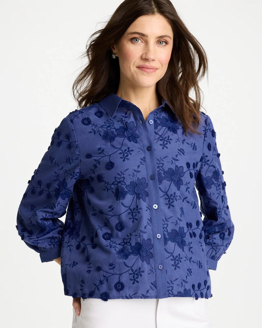 Chico's Smart Buy | 3D Floral Embroidered Top