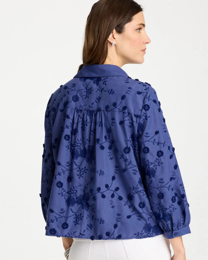 Chico's Smart Buy | 3D Floral Embroidered Top