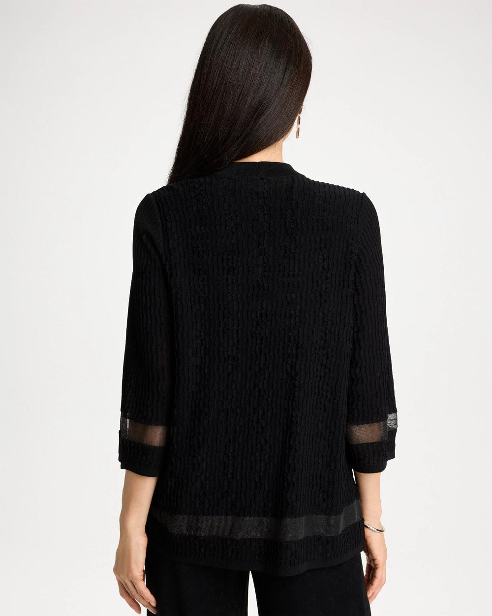 Chico's Customer Favorite | Travelers™ Sheer Stripe Cardigan