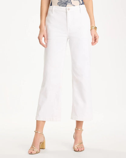 Chico's Hot Sale | Straight Crop White Trouser Jeans