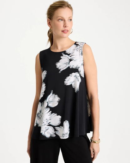 Chico's Premium | Travelers™ Knit Abstract Floral Swing Tank