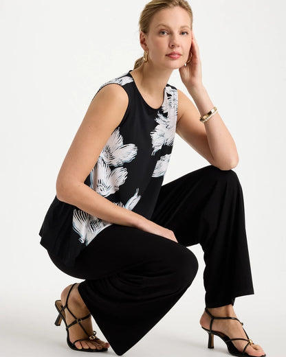 Chico's Premium | Travelers™ Knit Abstract Floral Swing Tank