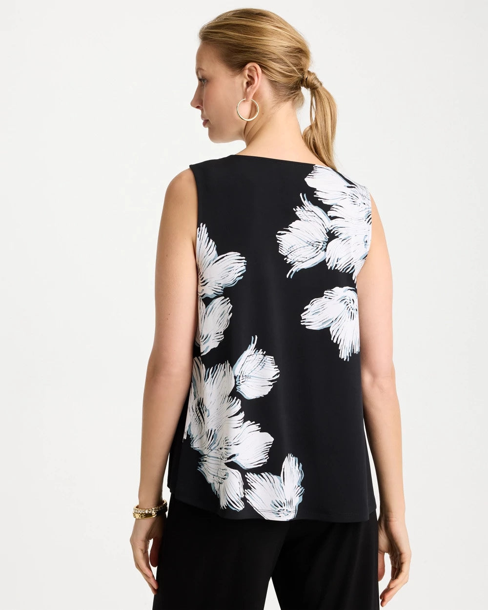 Chico's Premium | Travelers™ Knit Abstract Floral Swing Tank
