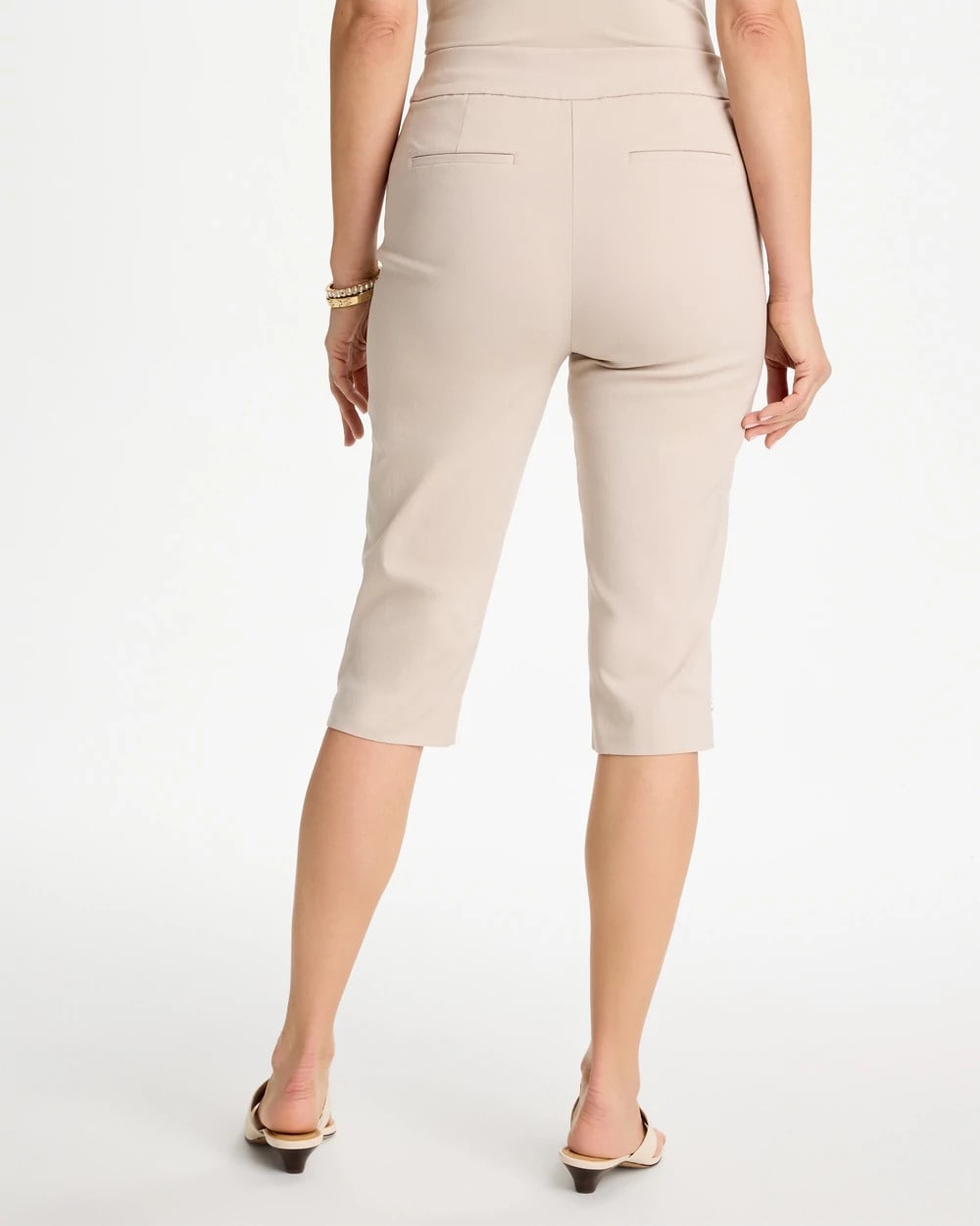 Chico's Customer Favorite | Brigitte™ Slim Rivet Pull-On Capri Pant
