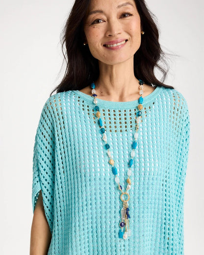 Chico's Quality | Convertible Turquoise Fish Charm Necklace