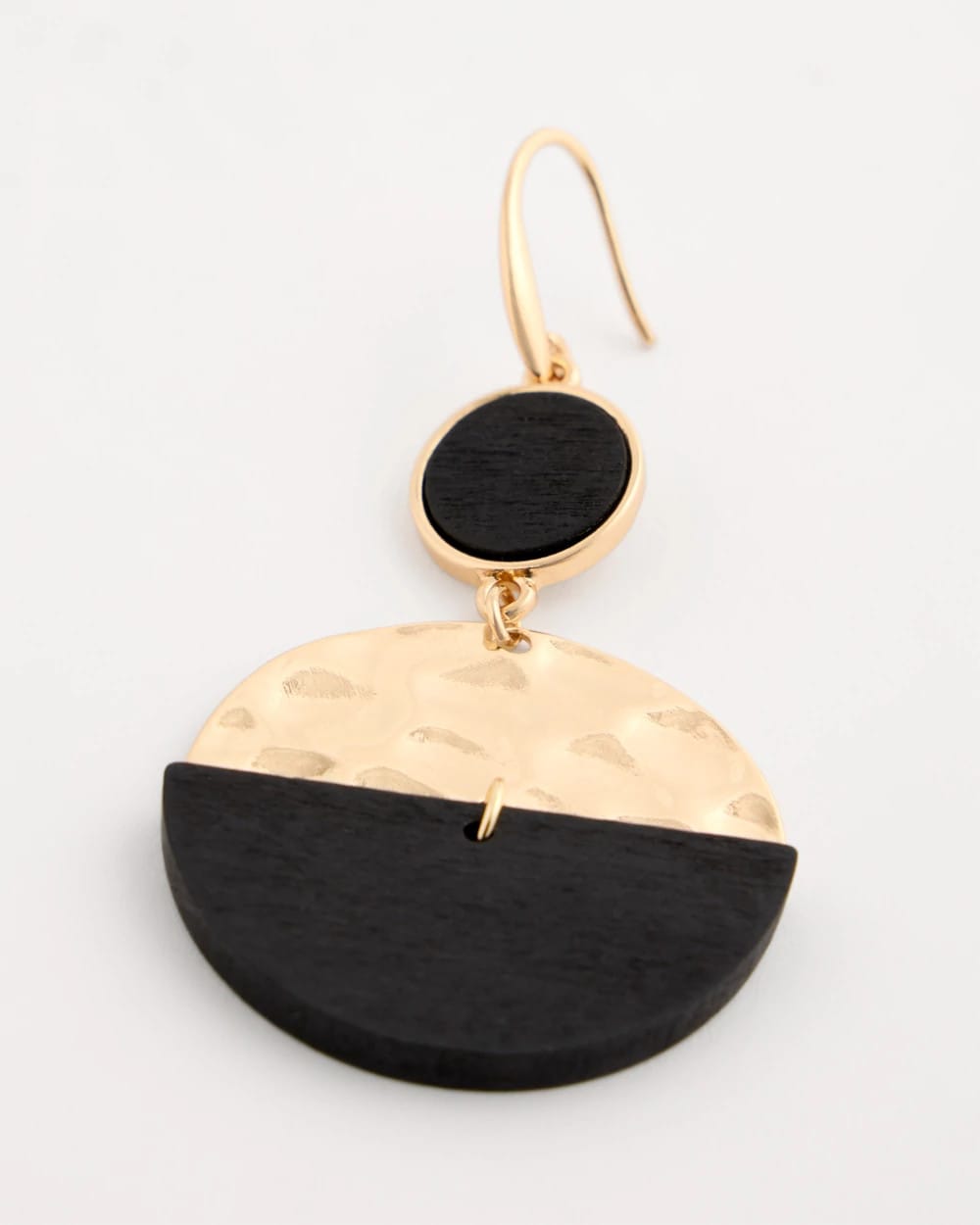 Chico's Signature | Wood Rounded Drop Earrings