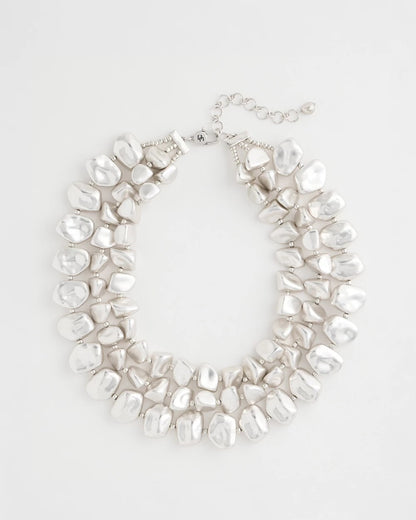Chico's Discount | Chunky Silver Multi-Strand Necklace