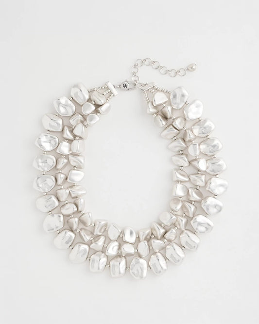 Chico's Discount | Chunky Silver Multi-Strand Necklace