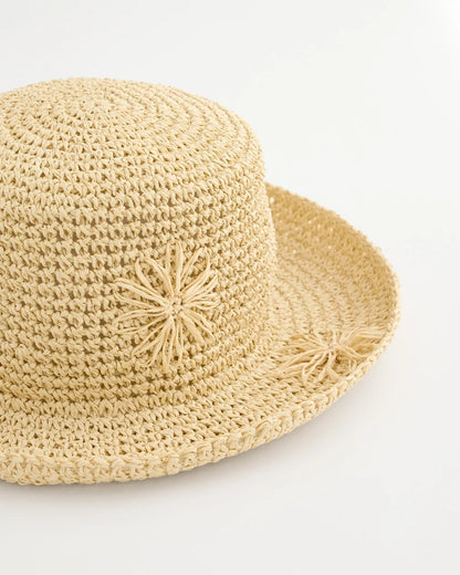 Chico's Discount | Straw Embroidered Beach Hat