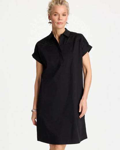 Chico's Customer Favorite | Popover Embroidered Poplin Dress