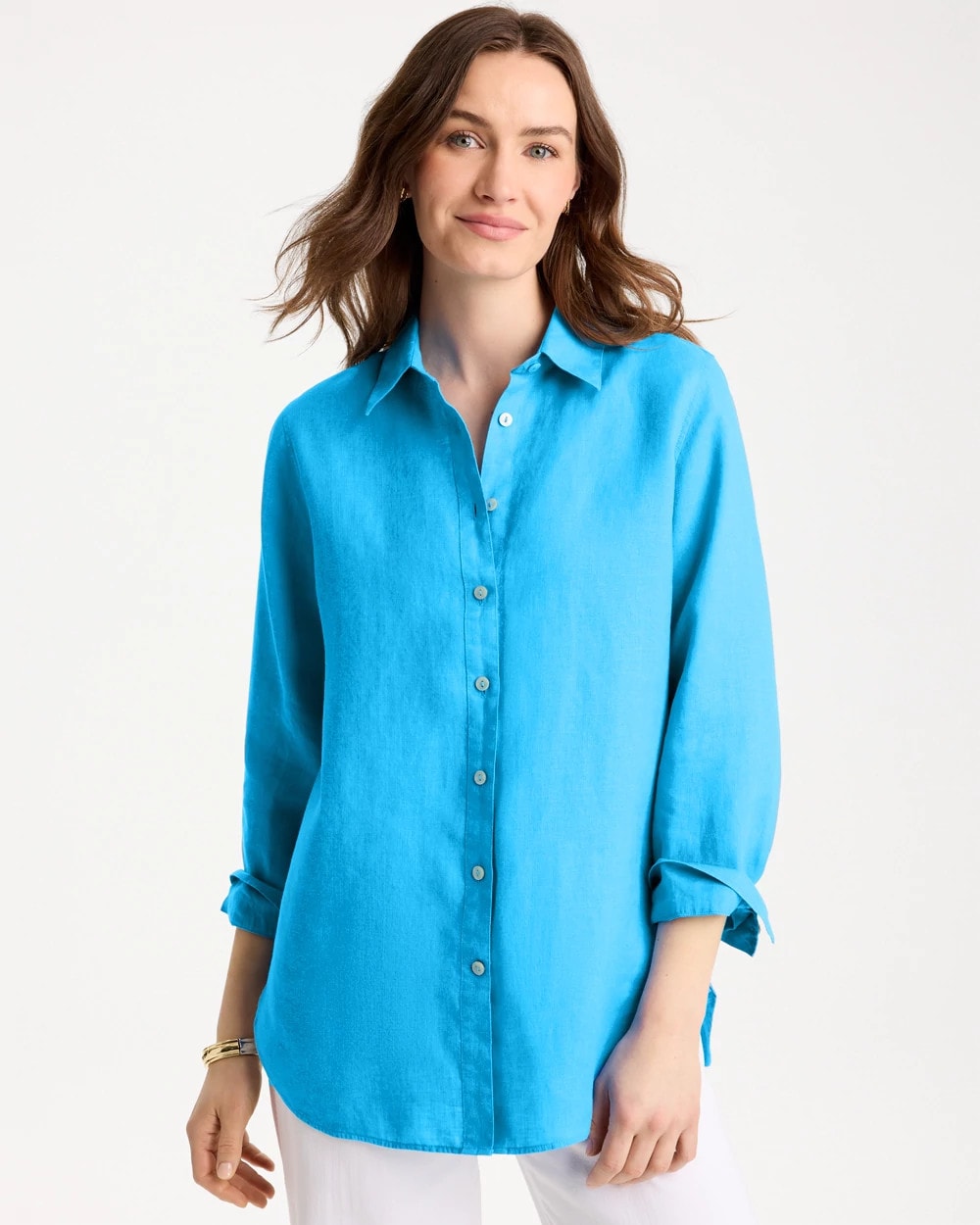 Chico's Discount | No Iron™ Linen Shirt