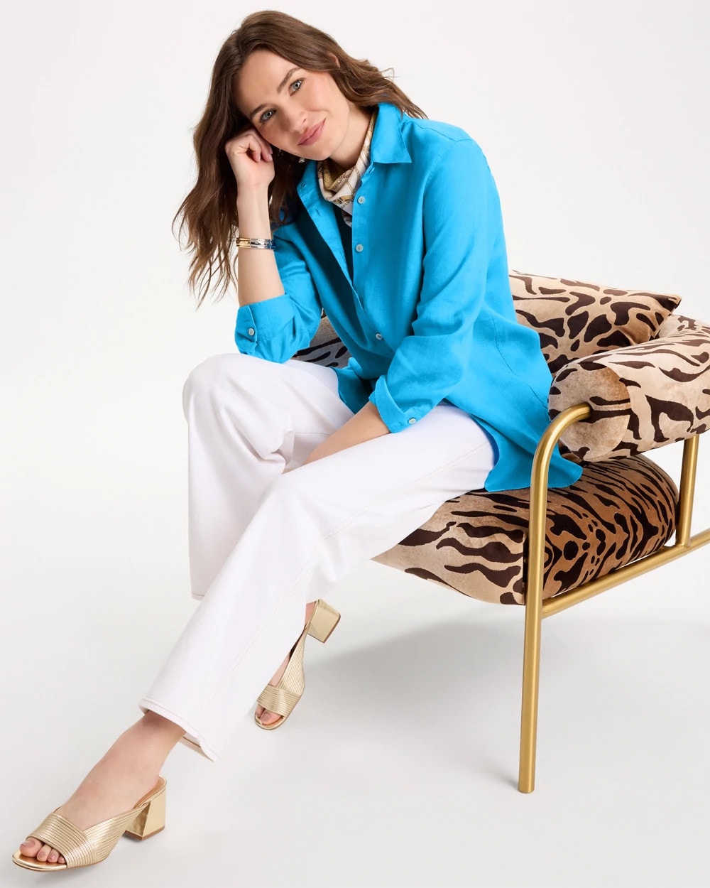 Chico's Discount | No Iron™ Linen Shirt