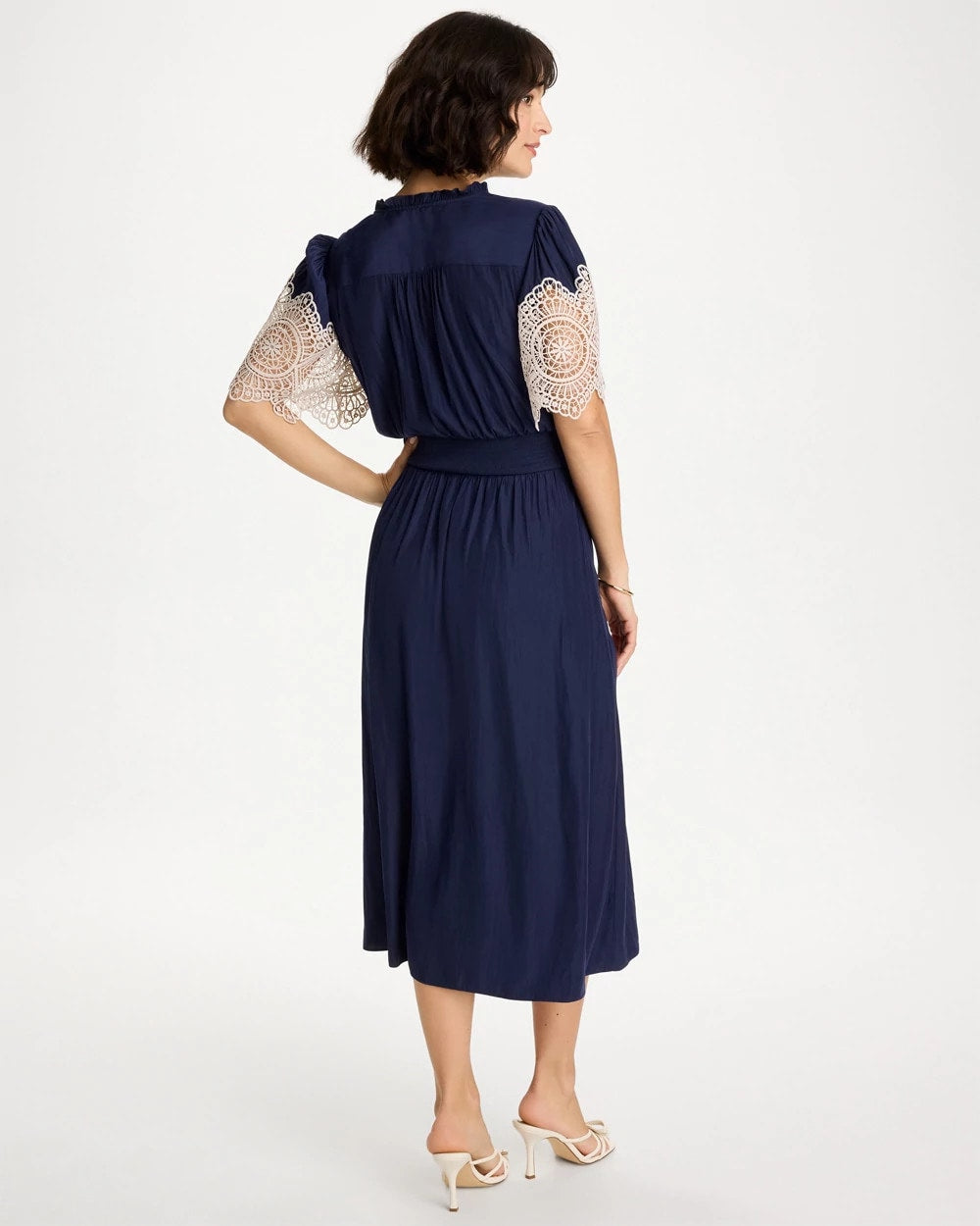 Chico's Best Price | Sea Island Crinkled Midi Dress