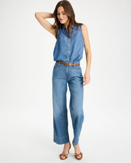 Chico's Classic | Tencel Denim Sleeveless Shirt