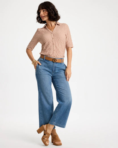 Chico's Hot Sale | Textured Camp Tee