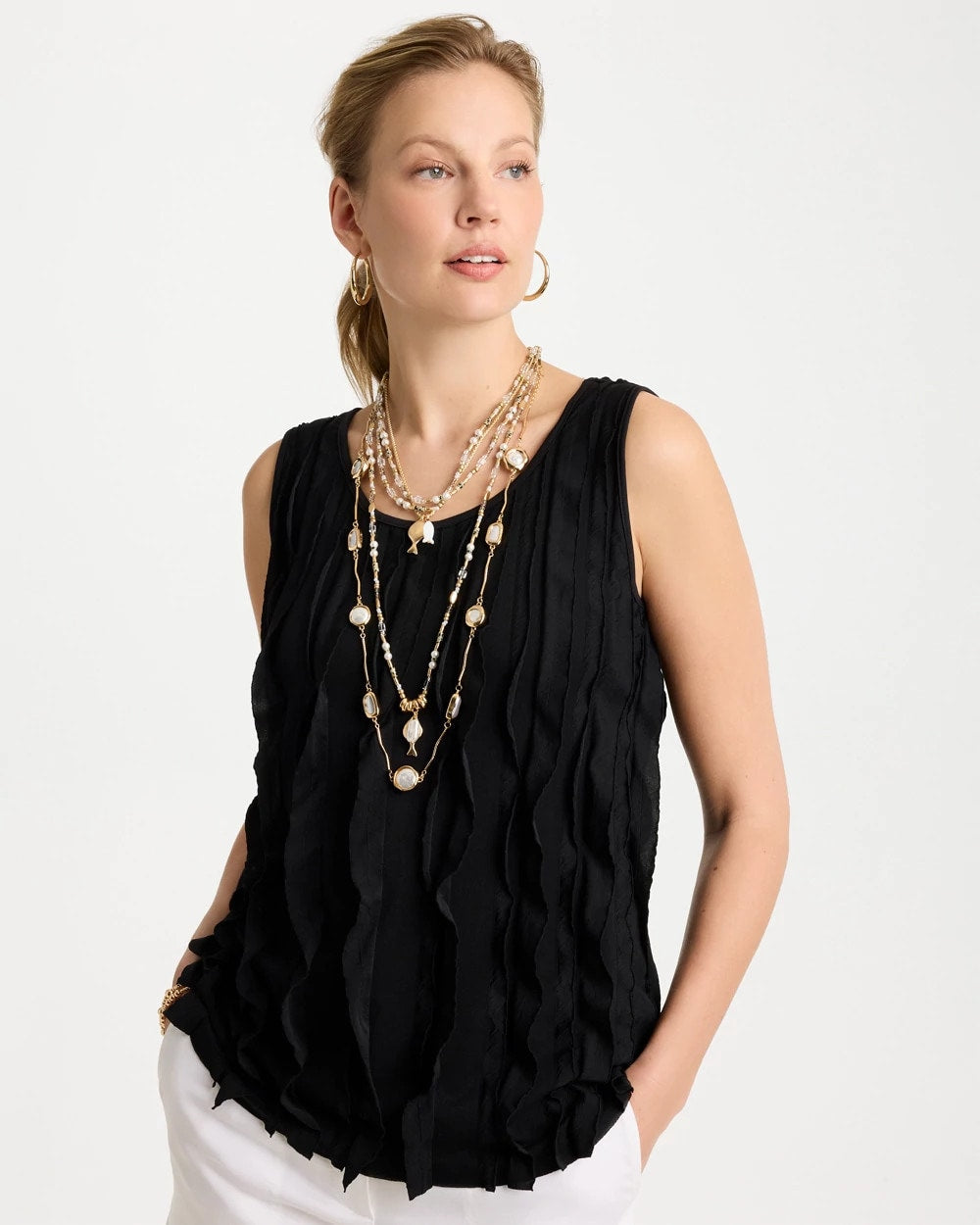 Chico's Trending | Coral Jade Stone Charm Necklace