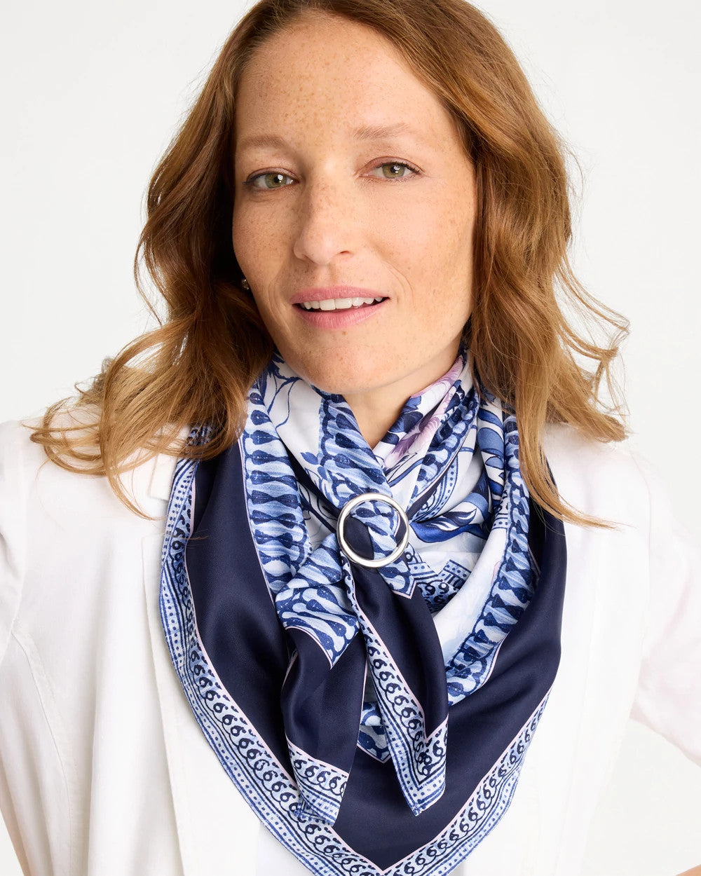 Chico's Popular | Silvertone Scarf Ring