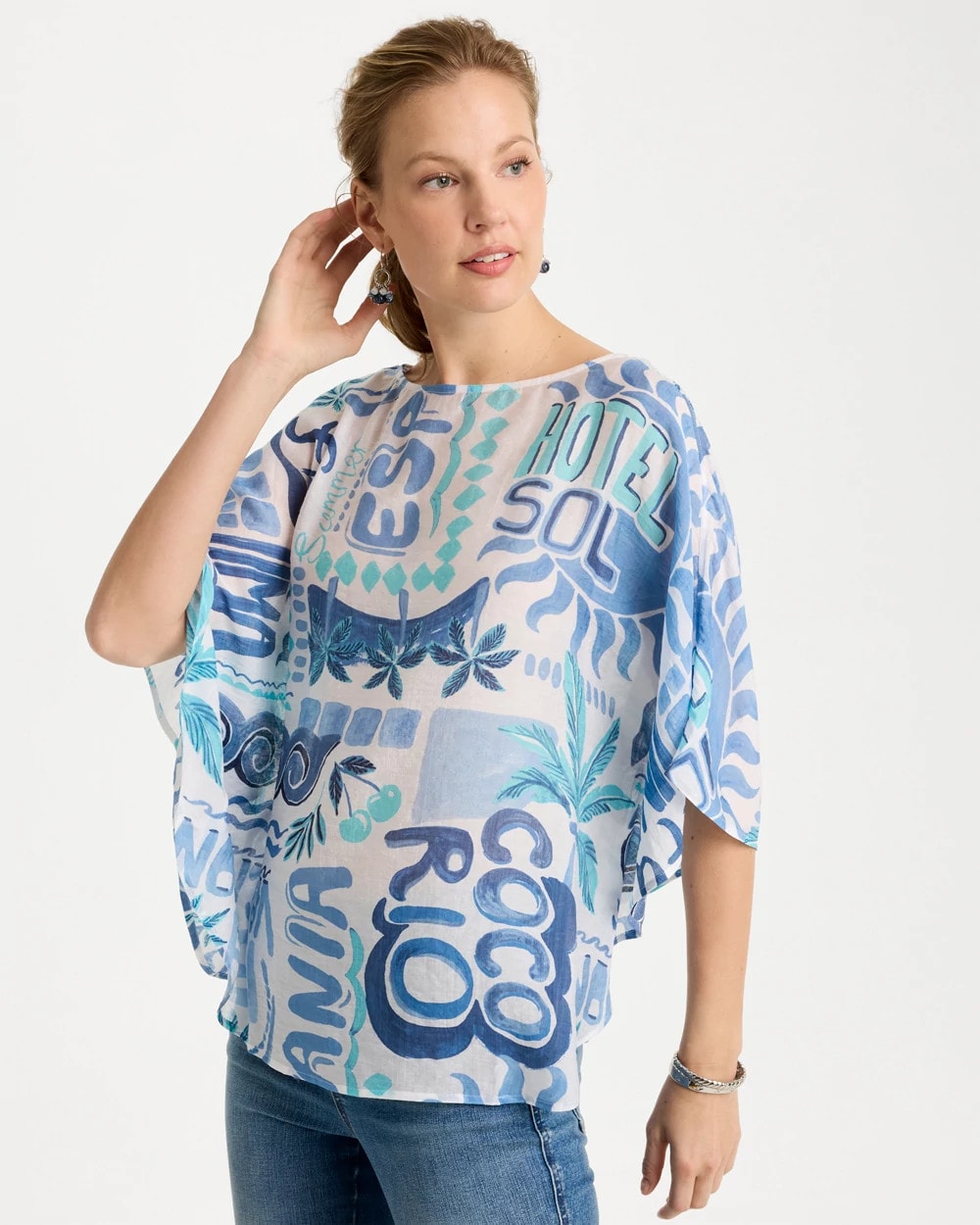 Chico's Best Price | Island Printed Poncho