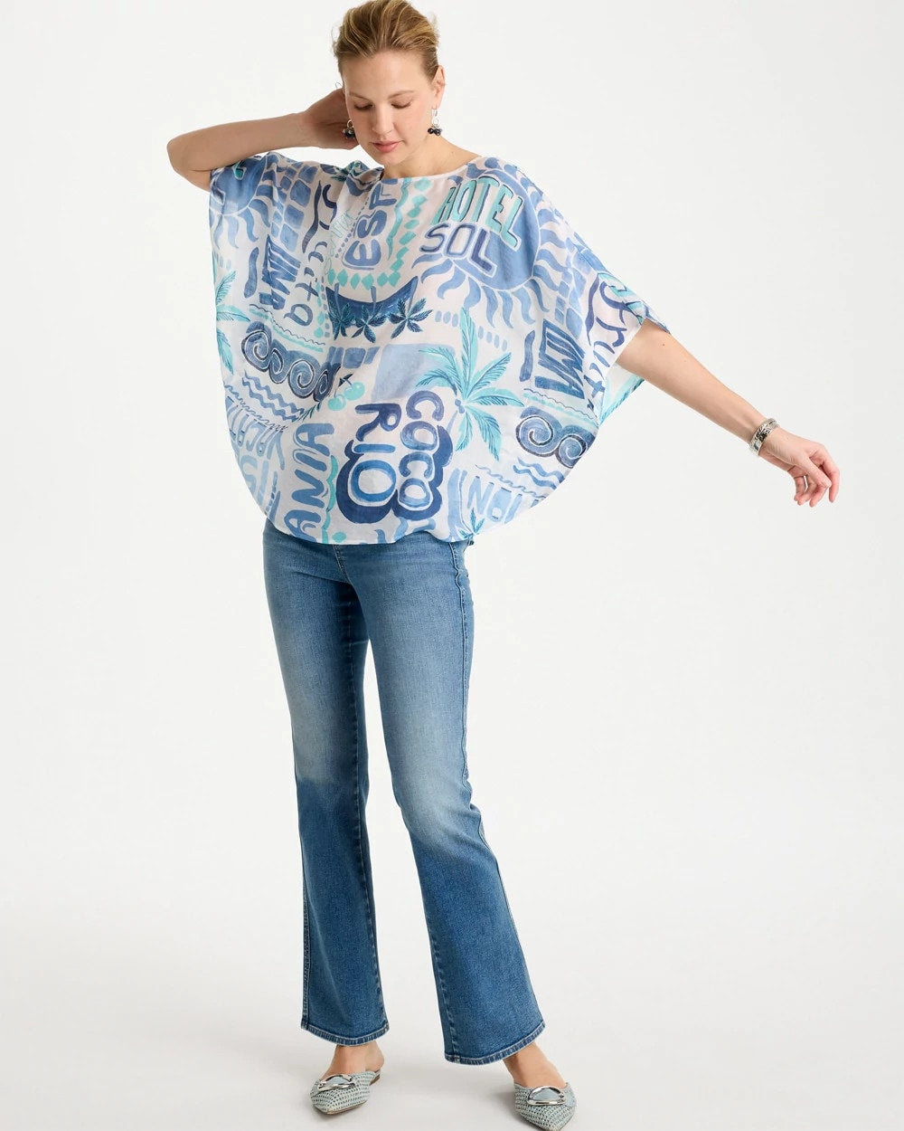 Chico's Best Price | Island Printed Poncho