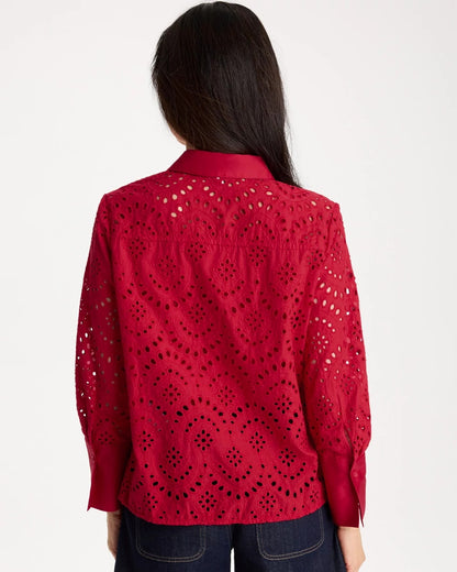 Chico's Customer Favorite | Eyelet Collared Shirt