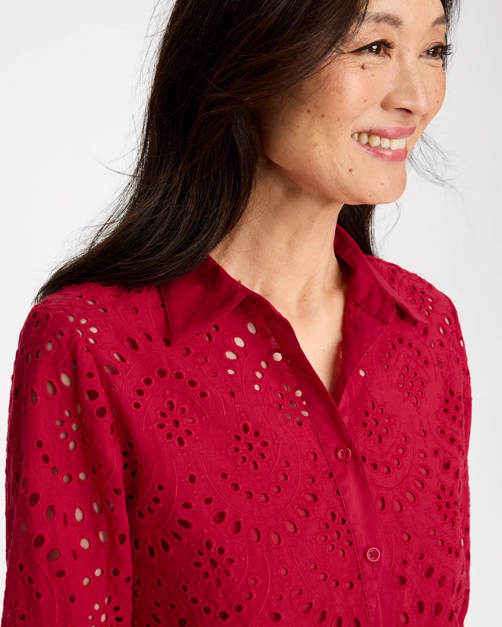 Chico's Customer Favorite | Eyelet Collared Shirt