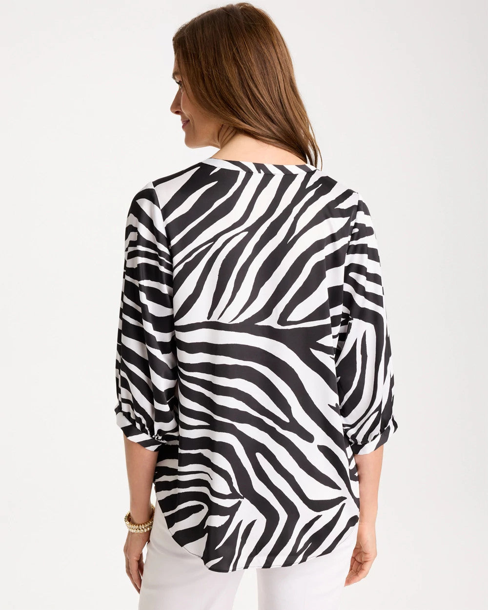 Chico's Featured | Satin Animal Print Tie-Front Top
