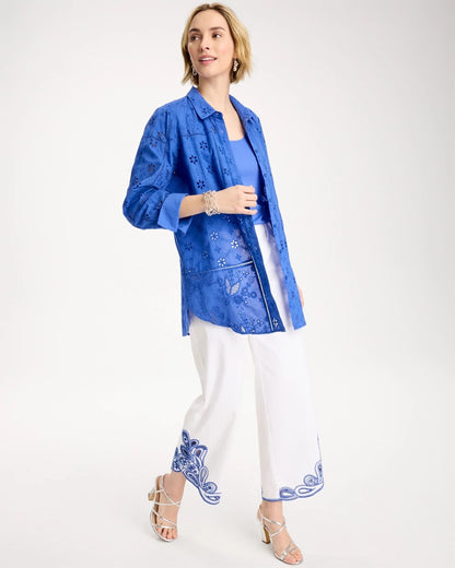 Chico's Smart Buy | Embroidered Trapunto-Trim Tunic