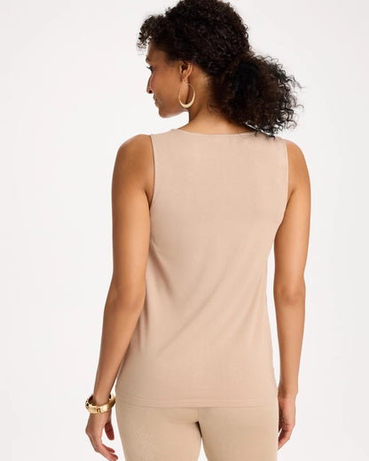 Chico's Latest | Travelers™ Metallic Crochet Sweater Tank