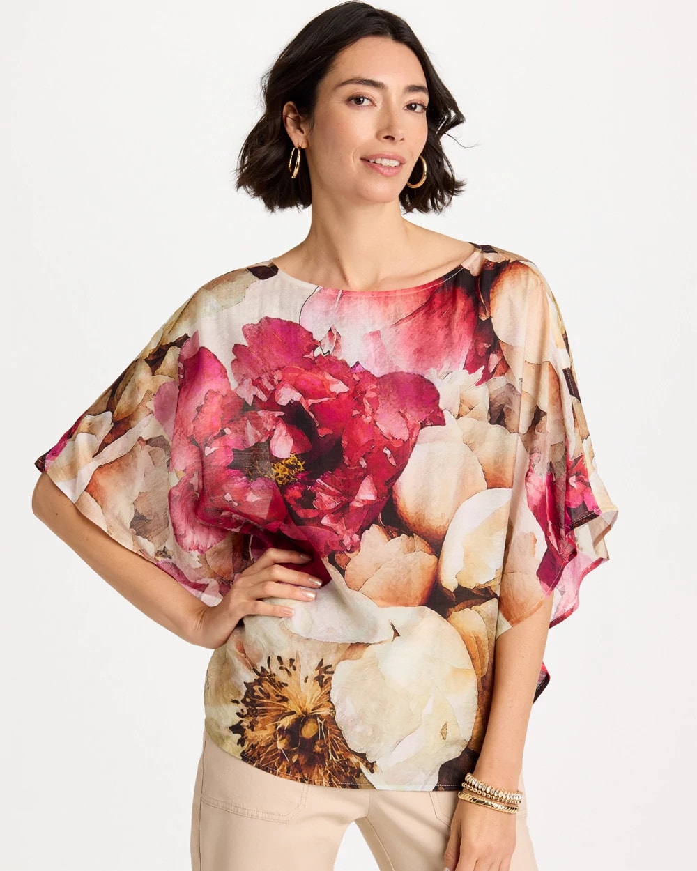 Chico's Trending | Boatneck Printed Poncho