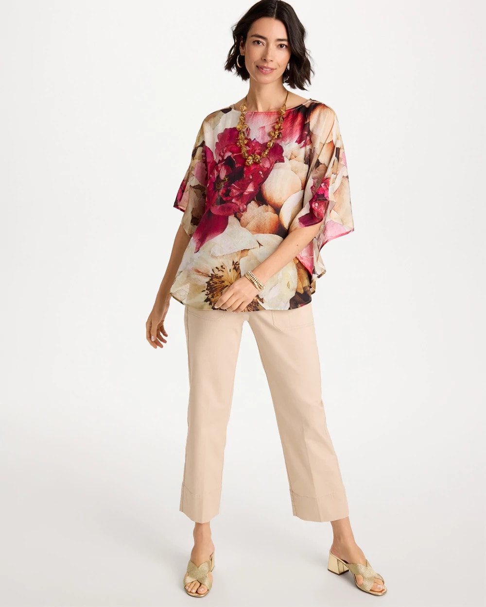 Chico's Trending | Boatneck Printed Poncho
