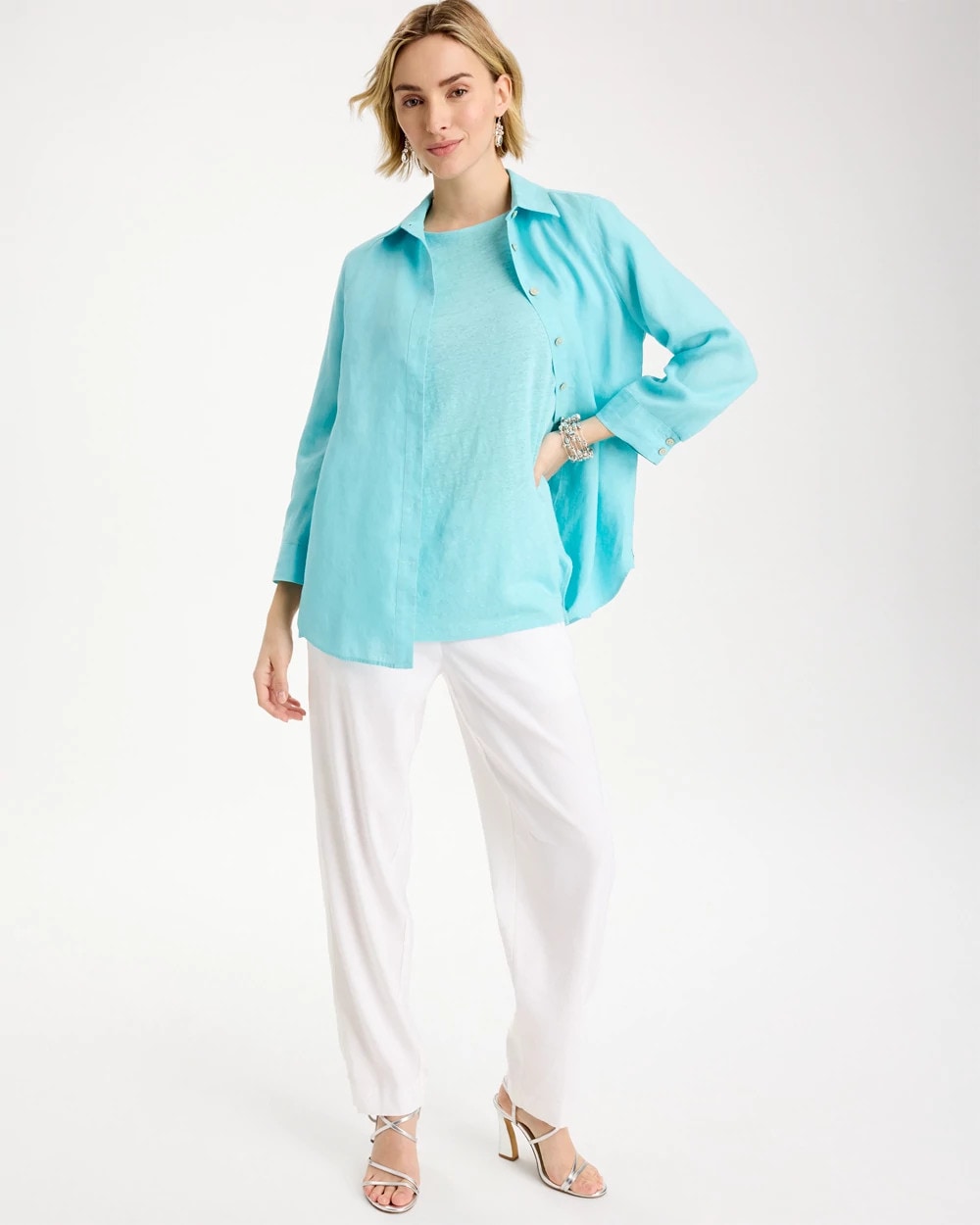 Chico's New | Linen Dolman Tee